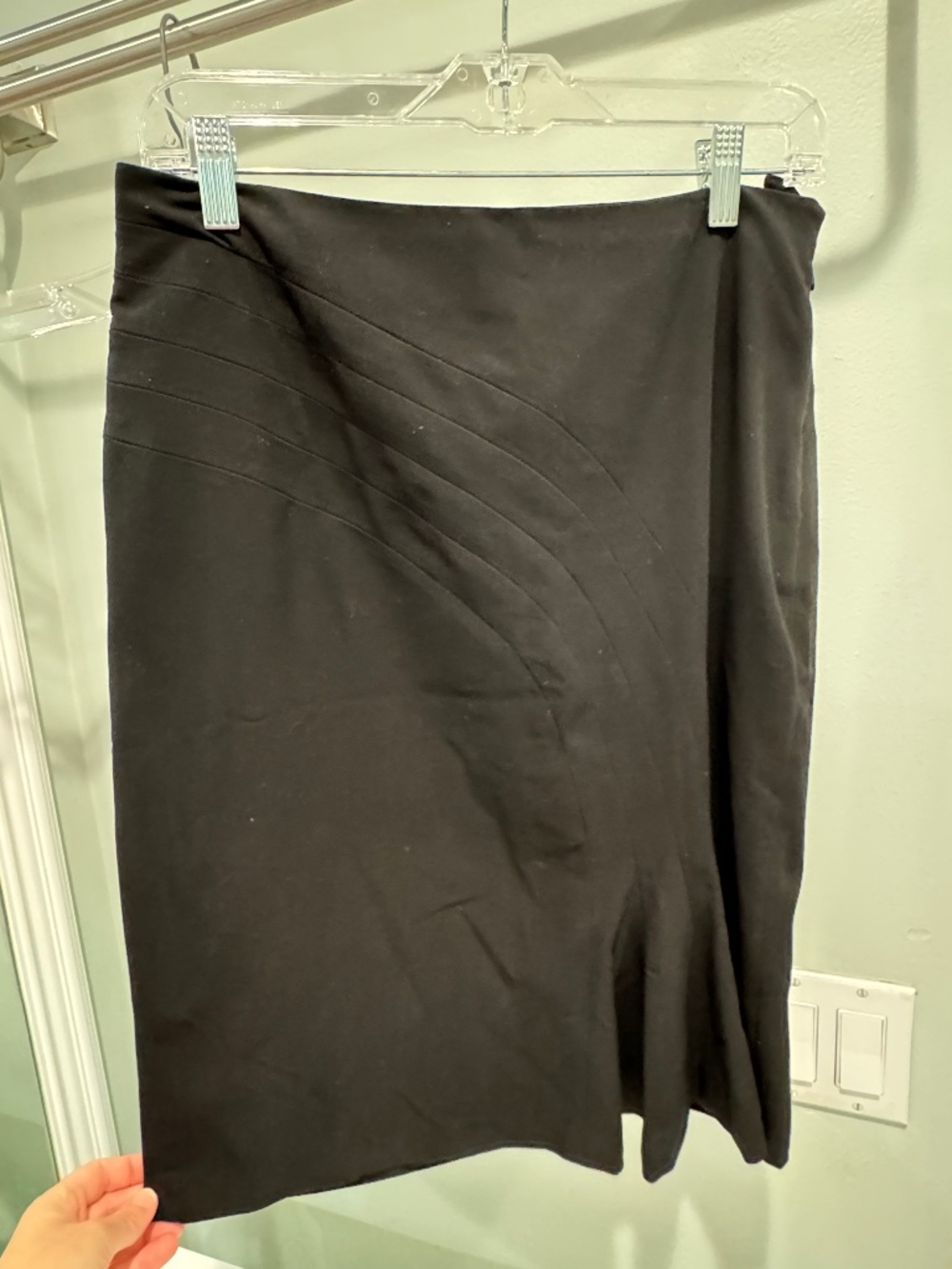 Black skirt with flair